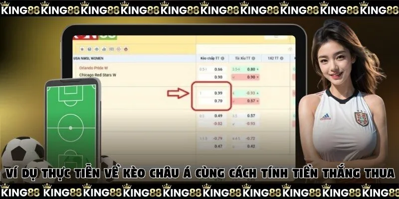 Ví dụ thực tiễn về kèo châu Á cùng cách tính tiền thắng thua